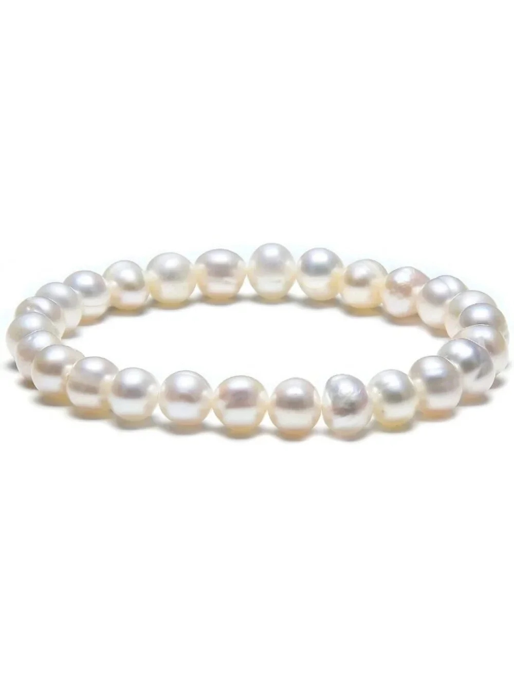 Multicolored Cultured Freshwater Pearl Stretch Bracelet for Women - Jewelry Gift